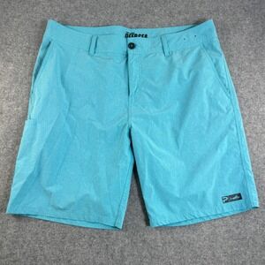 Pelagic Deep Sea Hybrid Shorts Mens 40 Turquoise Blue Fishing Board Shorts